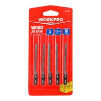 Zaagblad Workpro T101A0 Decoupeerzaag Hout (5 Stuks)