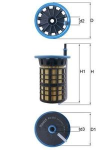 Brandstoffilter KX515