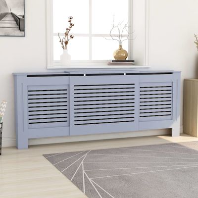 VidaXL Radiatorombouw 205 cm mdf grijs