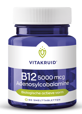 Vitakruid B12 5000 mcg Actief Adenosylcobalamine Vitamine