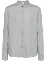 James Perse long-sleeve linen shirt - Bleu - thumbnail