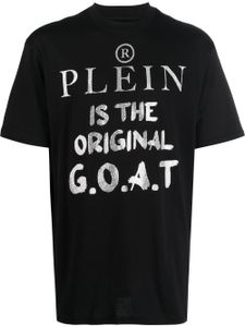 Philipp Plein t-shirt à slogan imprimé - Noir