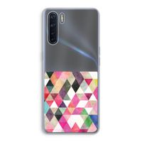 Gekleurde driehoekjes: Oppo A91 Transparant Hoesje