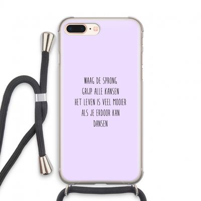 Sprong: iPhone 8 Plus Transparant Hoesje met koord