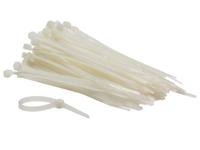 Set met nylon kabelbinders 4.6 x 120 mm wit (100 st.) - Velleman