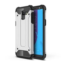 Full-Body robuuste TPU + PC combinatie Case voor Galaxy J6 2018 (EU versie) (zilver)