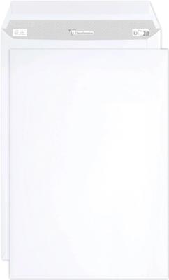 250 Witte zelfklevende akte enveloppen C4 229x324mm 90g