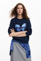 Vlindersweater - BLUE - S