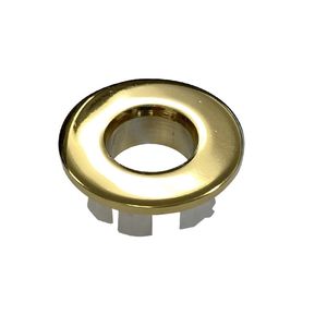 Best-Design "Nancy" Glans-Goud Inzet/Overloop Ring (open) Tbv.Wastafel/Kom