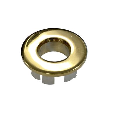 Best-Design "Nancy" Glans-Goud Inzet/Overloop Ring (open) Tbv.Wastafel/Kom