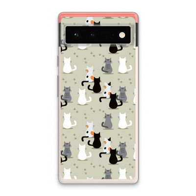 Katten: Google Pixel 6 Transparant Hoesje