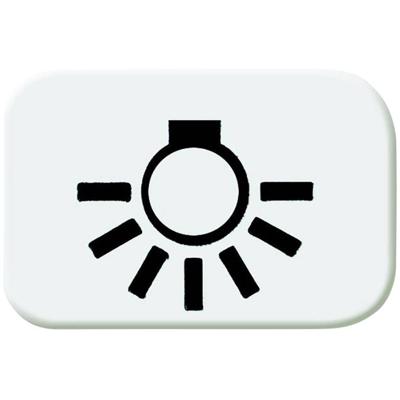 Busch-Jaeger 2525 LI-214 Symbool voor knop licht Afdekking Busch-balance SI Alpine-wit 1 stuk(s)