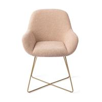 Jesper Home Kushi eetkamerstoel Flax Relax cross gold