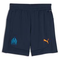 PUMA Olympique Marseille Trainingsbroekje 2024-2025 Kids Donkerblauw Blauw Oranje