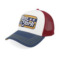 JJ Hats Trucker Pet Stars New York Blauw Bordeaux