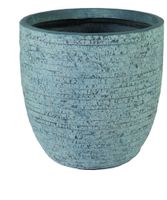 Utah Egg Pot Washed Grey D25H25 - Mcollections