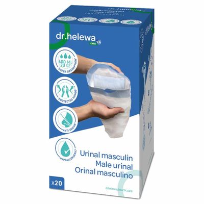 Hygiënische opvangzakken voor Urine | Dr Helewa | Verpakking 20 stuks | Sluitbaar | DH1030