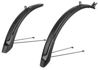 Polisport Spatbord verlenger mtb 26&apos;-29" 65mm - zwart
