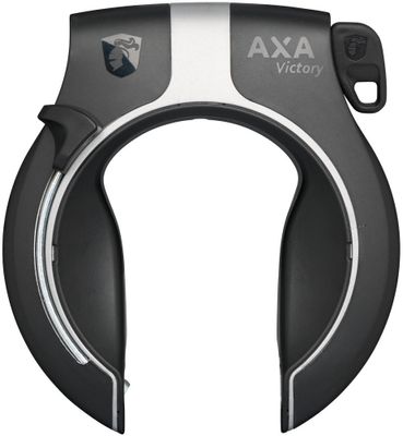 Axa Ringslot victory - glanzend zwart/grijs