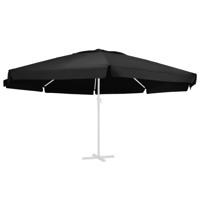 VidaXL Vervangingsdoek voor parasol 600 cm zwart - thumbnail