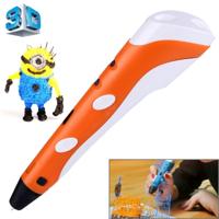 Hand-held 3D Printing Pen EU Plug(Orange)