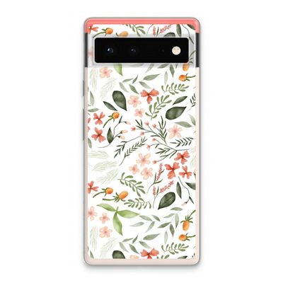 Sweet little flowers: Google Pixel 6 Transparant Hoesje