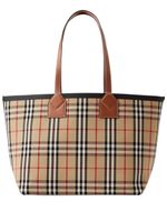 Burberry sac cabas London à carreaux - Marron - thumbnail