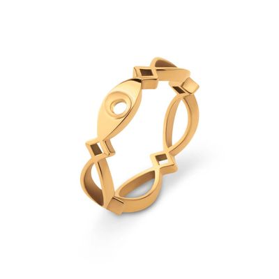 Melano Twisted Ring Trix Goud