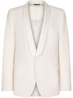 Dolce & Gabbana blazer boutonné à coupe Sicilia - Blanc