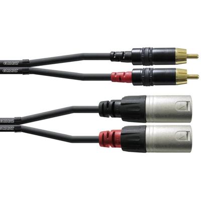 Cordial 3 m REAN XLR Male/Cinch Adapterkabel