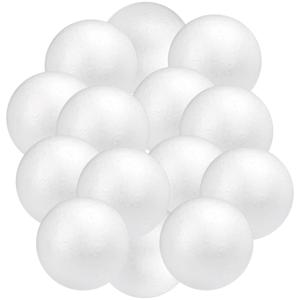 Piepschuim hobby ronde ballen/bollen - zak van 20x stuks - 5 cm -knutselen vormen/figuren