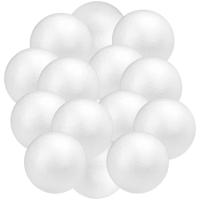 Piepschuim hobby ronde ballen/bollen - zak van 20x stuks - 5 cm -knutselen vormen/figuren