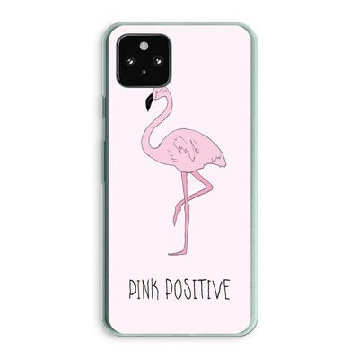 Pink positive: Google Pixel 5a 5G Transparant Hoesje