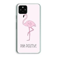 Pink positive: Google Pixel 5a 5G Transparant Hoesje