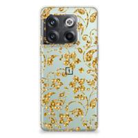 OnePlus 10T | TPU Case | Gouden Bloemen