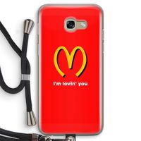 I'm lovin' you: Samsung Galaxy A5 (2017) Transparant Hoesje met koord