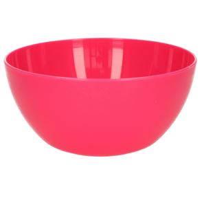 Plasticforte Schaaltjes - kunststof - kommetjes - dessert/ontbijt - D14 x H6 cm - fuchsia roze