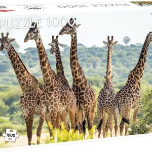 Tactic legpuzzel Animals giraffe 48 x 67 cm karton 1000 stukjes