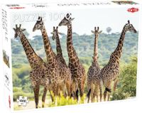 Tactic legpuzzel Animals giraffe 48 x 67 cm karton 1000 stukjes
