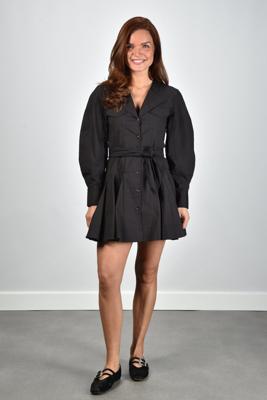 Ganni jurk A1030479 black Ganni jurk A1030479 black