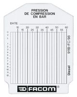 Facom zakje met 100 meetkaarten - 911B.FC
