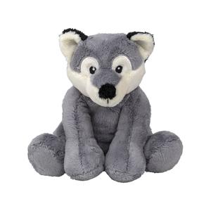 Pluche knuffel wolf - grijs - 20 cm - Wolven dieren knuffels - cadeau - kinderen