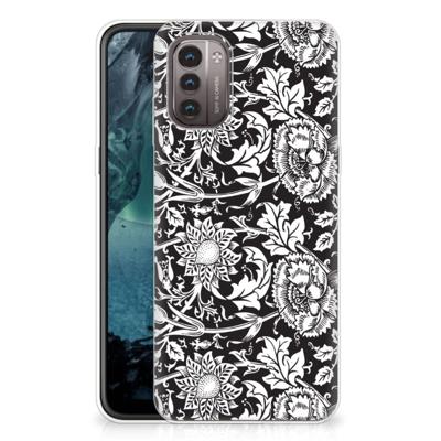 Nokia G21 | G11 | TPU Case | Black Flowers Nokia G21 | G11 | TPU Case | Black Flowers