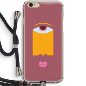 Mono V: iPhone 6 / 6S Transparant Hoesje met koord