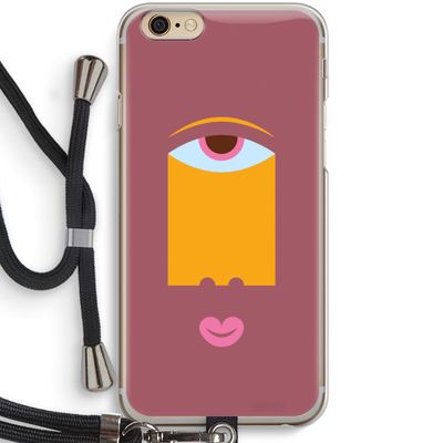 Mono V: iPhone 6 / 6S Transparant Hoesje met koord
