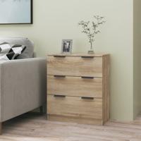 Dressoir 60x30x70 cm bewerkt hout sonoma eikenkleurig