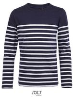 Sol’s L03101 Kids´ Long Sleeve Striped T-Shirt Matelot