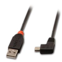 Lindy USB 2.0, 2m USB-kabel USB A Mini-USB B Zwart