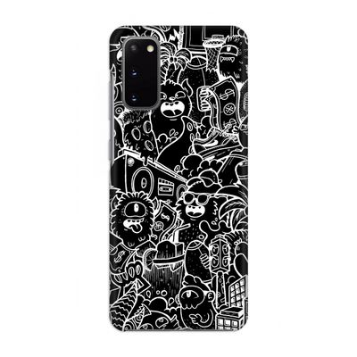 Vexx Black City : Volledig geprint Samsung Galaxy S20 Hoesje