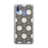 Geometrisch patroon: Samsung Galaxy A40 Transparant Hoesje